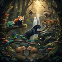 《093.神奇动物的一天【8集 英语 双语字幕 4K 25G MP4】》 动物不用上班，它们的一天都在忙什么？