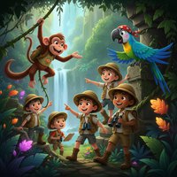 《詹布的丛林冒险》 把英语启蒙，变成一场丛林大冒险！