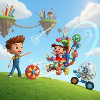 《STEM动画Bitz.&.Bob》 把科学原理，搭成TA最爱的动画