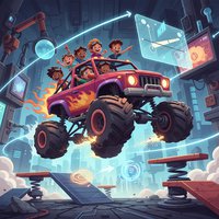 《烈焰与怪物卡车.Blaze.and.the.Monster.Machines.适合3-7岁》 开着卡车学物理，让娃的聪明劲儿“燃”起来！