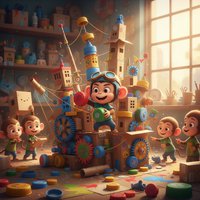 《爱发明的小小猴 Julius.Jr》 你的纸箱，是他的飞船。