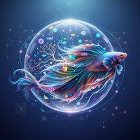 《泡泡孔雀鱼 Bubble Guppies》 高手看世界的角度，自带一层「泡泡」滤镜。